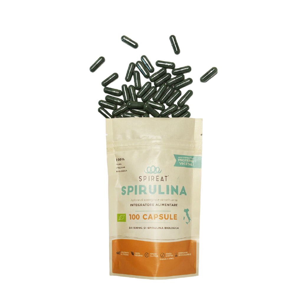 capsule di spirulina italiana pura e biologica